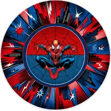 Spider-Man baskılı pasta şablonu