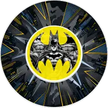 Batman Logosu baskılı pasta şablonu