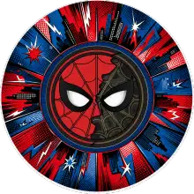 Spider-Man & Venom baskılı pasta şablonu