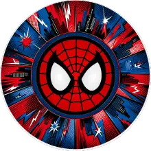 Spider-Man Logosu baskılı pasta şablonu