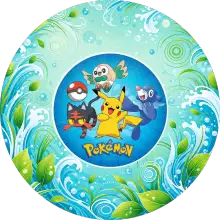 Pokémon Yeni Nesil baskılı pasta şablonu
